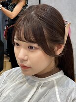 ◇薄めバング×厚めサイドバングがかわいい◎