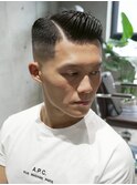 MEN'S/クラシックサイドパート/スキンフェード/ビジネス/短髪