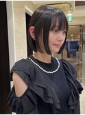 切りっぱなしボブ