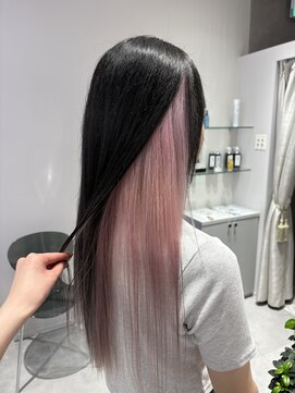 プライズ 成増店(prize) ホワイトピンクインナーカラーペールピンクハイトーン