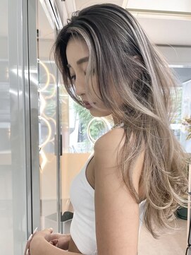 ラキング ギンザ トウキョウ(LAKING GINZA) くびれヘア/アプリコットオレンジ/夏/ハイライトカラー[銀座駅]