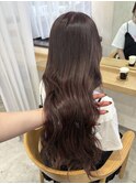 やわらかレッドブラウン/毛先ブリーチ履歴あり/YU202