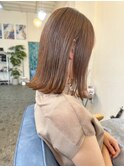 ▲白髪ぼかしマロンベージュ×プッっとロブ▲tim hair