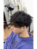 刈り上げマッシュ/ツイストスパイラルパーマ