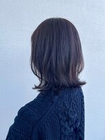 ヘアー ホスピタル ソアン(hair hospital soan)&nbsp;スモーク×パープル×レイヤーボブ