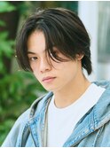 センターパート/フェザーパーマ/スパイラルパーマ/men's