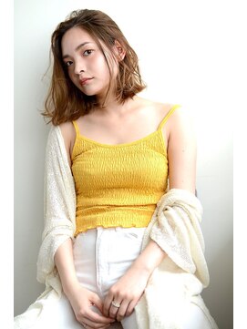 グリーン 渋谷(green) 切りっぱなし　ミディ×ニュアンス