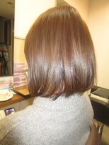 コアフィールフィス(COIFFURE fils)&nbsp;【見附・今町】大人かわいいナチュラルボブ　ミントアッシュ