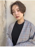 ナチュラル大人かわいいショートボブ