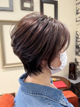 タントラ(tantra) 小顔センターパートショート アメジストベージュ