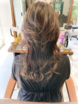 バブ バイネオリーブ(Bab by neolive) ロングウルフ★ハイレイヤー　大人可愛い