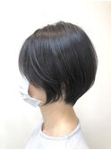 30代40代50代似合わせひし形ショートボブ丸みショート