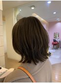 【板倉花連】*. ナチュラルグレージュ×外はねミディ.*