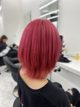 キャンディ 横浜(CANDY) 横浜ビビッドピンクカラー ピンクカラー 髪質改善