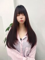 ピープスアンドスー 表参道 渋谷(Peeps&Suu.) ストレートワンホンヘア/ピンクブラウン/大人可愛い