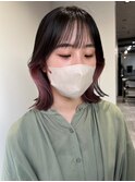 インナーカラーケアブリーチイヤリングカラーハイライトレイヤー