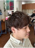 パーマは人気のメンズソフトツイストパーマが◎