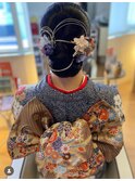 #シニヨン#アップスタイル#成人式