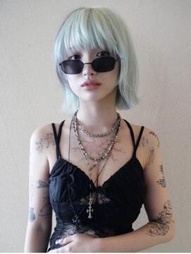 ペレ 栄店(PELE) 前髪/アンブレラカラー/こなれミディ/イメチェン/ウェーブパーマ