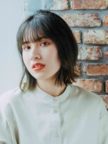 ブール 千歳烏山(bool)&nbsp;メリハリのある外ハネボブスタイルオリーブカラー