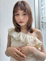 ジュエム(jouerm)&nbsp;くびれレイヤー小顔カット☆前髪イメチェンミディボブルフ