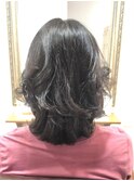 40代50代60代/ミディアムレイヤー/巻き髪スタイル