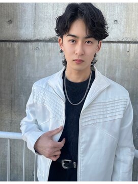 イーストハムネオ(EAST HAM NEO) センターパート×ニュアンスパーマ×ウルフ