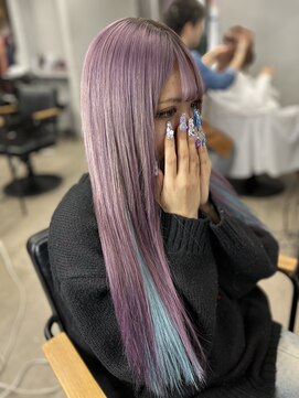 ワン(ONE) パープル×ブルー