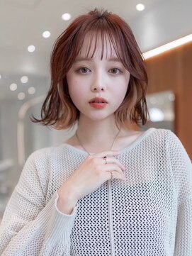 ドットハリス(.Hallis) レイヤーボブ/小顔カット/インナーカラー/髪質改善