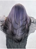 ロング顔周りレイヤーウルフレイヤー美髪韓国ヘア_ba551702