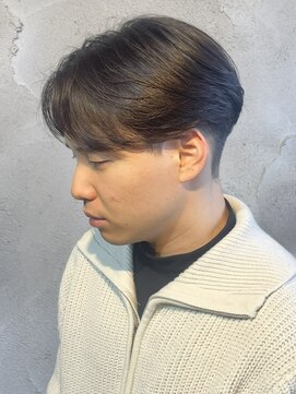 ニアウ 高崎店(Niau) メンズセンターパートニュアンスパーマ群馬高崎眉毛韓国