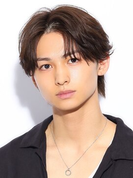 コンフィデンス メンズヘアー(confidence MEN'S HAIR) 毛流れセンターパート/曲がる縮毛矯正/フェザーパーマ/黒髪