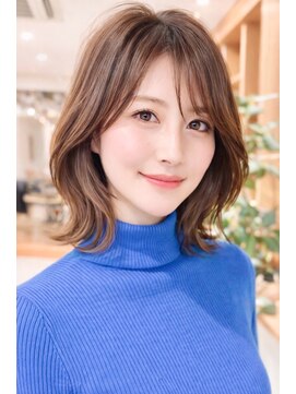 ルエ(rue) 大人可愛い20代30代40代小顔ミディアムレイヤーボブショートボブ