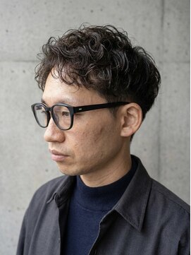 オールデイハローズ 草津店(ALL DAY HELLO'S) メンズ・眼鏡が似合う!大人の色気無造作パーマ♯46滋賀草津