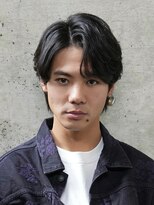 ログ(LOG)&nbsp;センターパート ニュアンスパーマ 大人 ビジネスマン 高松