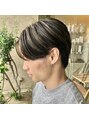 ヘアーメイク アンニコ(hair make an nico)&nbsp;センターパート×ハイライト
