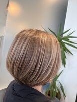 シュール ヘア プロデュース(SUR HAIR PRODUCE) ブリーチ無しハイライト ボブ