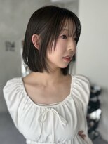 オモチャ(OMOCHA) 韓国切りっぱなしボブ/シースルーバング小顔ヘア