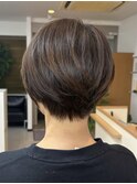 丸みショート大人ショートショートボブショートカット