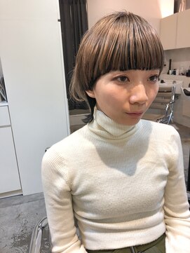 ビビト(bibito) bibito マッシュウルフツートンカラーマニッシュミルクティー