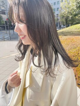 コルソ ケーツー 梅田 茶屋町(corso k-two) corso/透明感ショコラベージュセミロング/梅田&茶屋町&中津