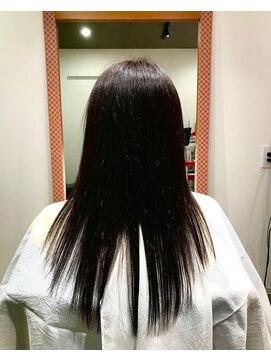 粧 カラーリング+髪質改善トリートメント