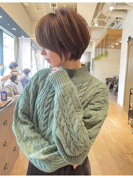 バンプ ギンザ(BUMP GINZA) 白髪ぼかしハイライト/絶壁解消/ひし形大人ショートボブ/聖