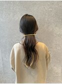 三軒茶屋_レディース_ヘアアレンジ_ヘアセット_ブラウン_小顔