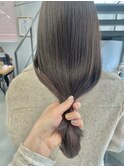 大人美人アッシュオリーブショコラアッシュ韓国ヘアモテ髪