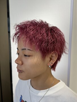 バース 梅田中崎町店(BIRTH) ピンクカラーダブルカラーショート