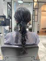 フェリア 渋谷(Feria)&nbsp;【Feria】 編みおろしアレンジ   福田沙也加