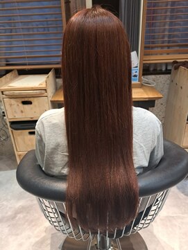 ヘアリゾート粋 トゥジュ 池袋東口店(tujuh) ストレートロング/レッドブラウン