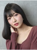 レディース内巻きローレイヤースタイル艶髪