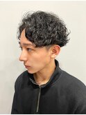 アップバングパーマ